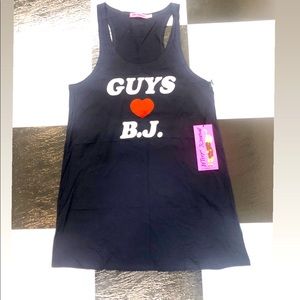 RARE BETSEY JOHNSON GUYS LOVE BJ TANK